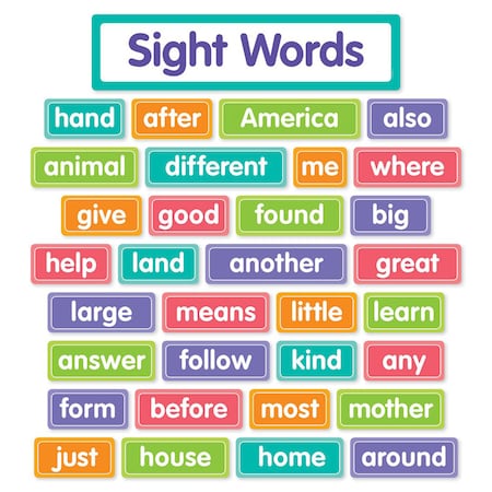 Scholastic More Sight Words Bulletin Board Set 9781338347555